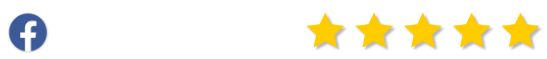 5 כוכבים ולוגו פייסבוק