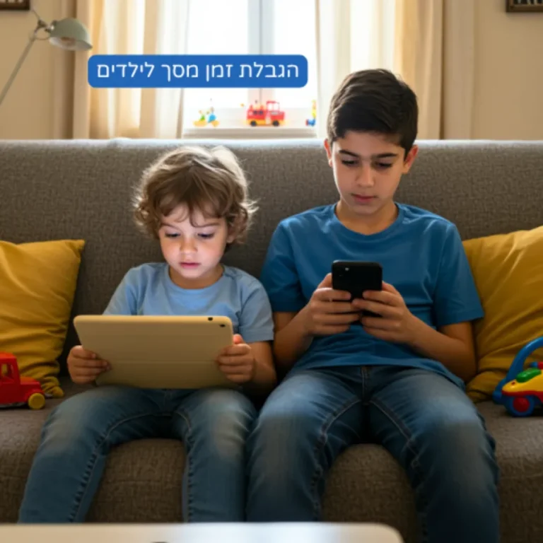 הגבלת זמן מסך לילדים לפי גיל: איך עושים את זה נכון?